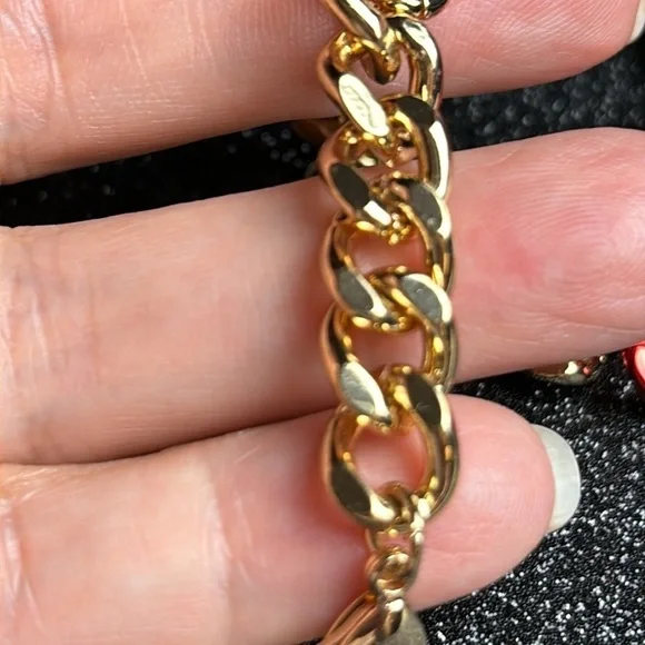 Betsey Johnson, Ho Ho Ho, Christmas necklace NWT red and green - Picture 4 of 6